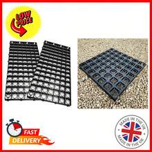 8 X Plastic Driveway Grids Black Plastic Mat For Turf, Grass, Lawn, Path & Gravel Protector Drainage Mat - 8 Turf Grids - View 7