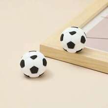 1/2/4pcs Creative Football/Basketball Shaped Pencil Sharpeners, PVC Material, Mini Single-Hole Pencil Sharpener, Back To School Student Essential - Multicolor - View 12