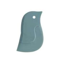 Penguin Soft Silicone Scraper, Household Kitchen Oil Stain Remover, Baking Kitchen Tool - Grey - View 9