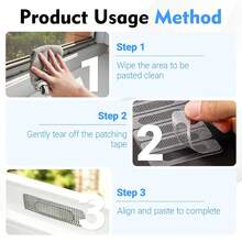 50/100/200/300Pcs Self-Adhesive Mesh Repair Patches, Suitable For Windows And Screen Doors, Quickly Fix Holes And Tears, Screen Repair Solution - Multicolor - View 8