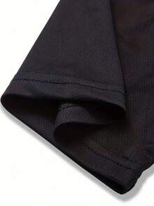 Camisetas de Cuello Redondo con Estampado para Hombre - Estampados Gráficos Elegantes, Camisetas de Manga Corta con Cuello Redondo, Ropa Casual, Solo se envía una. - Negro - Ver 4