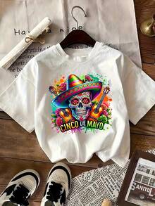 Camiseta del 5 de Mayo, Camiseta del Carnaval Mexicano, Regalo para las fiestas mexicanas, Camiseta Feliz 5 de Mayo, Camiseta Mexicana, Camiseta Feliz 5 de Mayo - Negro - Ver 10