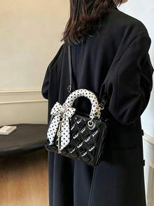 Dedoo Niche 高端 Dafei 女款包 2026 時尚奢華熱銷新款刺繡包，手提包、單肩包與斜挎包，適用度假旅行通勤送禮派對，新娘包 - 黑色 - 查看 4