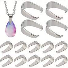 88pcs Stainless Steel Bail Pendant Clip DIY Pendant Bracelet Necklace Earring Link Clasp - DIY - View 11