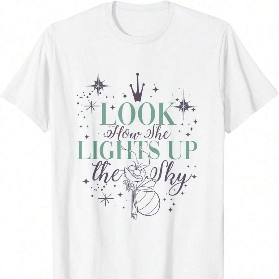 Talla unisex. Camiseta con el logo de La Princesa y el Sapo: El amor siempre encuentra la manerasoft cartoon - Blanco - Ver 1