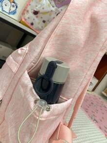 小狗刺繡後背包，韓系Ins甜美女孩風，輕量學生書包，開學適用，青少年休閒百搭後背包 - 彩色 - 查看 6