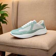 Neuheiten der America's Cup Kollektion 2026: Atmungsaktive Laufschuhe, lässige Streetwear-Sneaker, Unisex-Design - Hellgrün - Übersicht 1