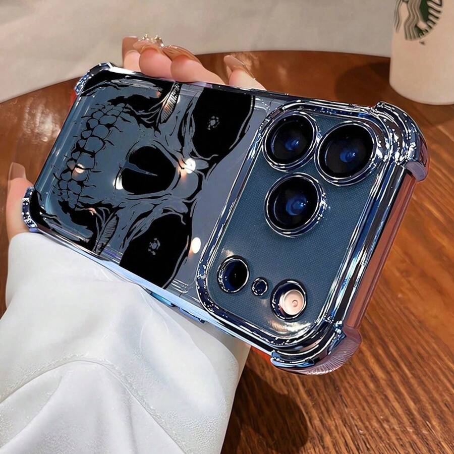 2026Una funda para teléfono - Funda de teléfono con diseño de calavera terrorífica: Una cubierta trasera suave y resistente a los golpes diseñpara ser compatible con 17, 16, 15, 14, 13, 12 y 11 Pro. - Multicolor 3 - Ver 1