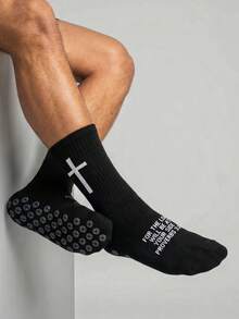 1/6 Paar neue Fußball-Sportsocken mit Kreuzstreifen, dicke Frottee-Sohle, rutschfeste Knöchelsocken, Unisex, geeignet für professionelles Training und Spiele, Weltcup Herren-Sportsocken bis zur Wade, Schulanfang - Verschiedenfarbig - Übersicht 5