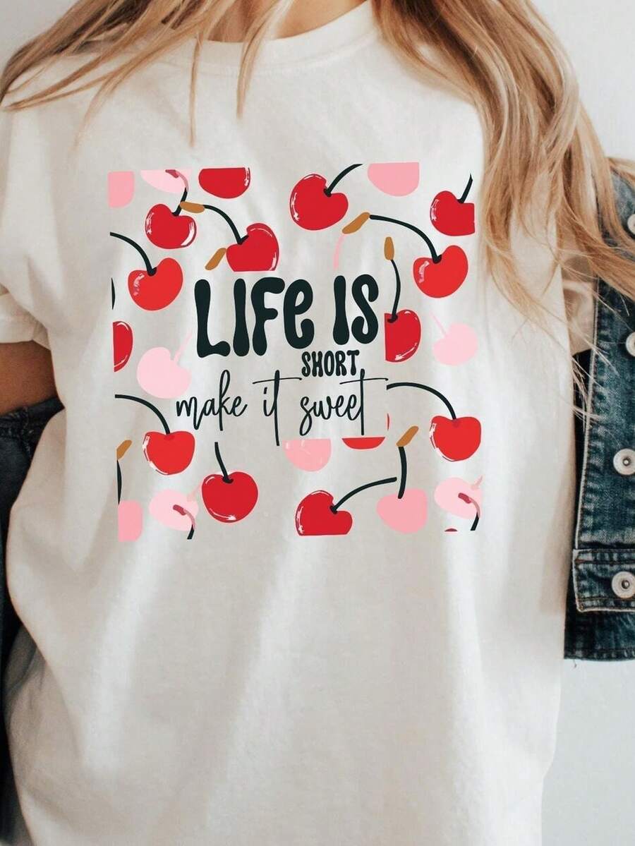 Creativity Nostalgic Checkered Mom Shirt Pregnant Mom T-ShirtRetro Mom T-Shirtwomen's Travel T-ShirtsCute T-Shirts Holidays Round Collar Parties - 白色 - 查看 1