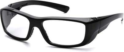 Pyramex Safety SB7910DRX Emerge Safety Glasses, Black Frame, Clear Lens