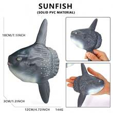 Large Realistic Solid PVC Plastic Ocean Animal Models - Shark, Prehistoric Sea Creatures, Megalodon, Whales Figurines, Decorations, Toys, Holiday Gifts - Multicolor - View 34