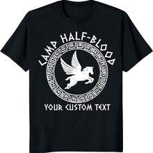 Custom Camp Half Blood Shirt, Greek Mythology Camping Crew T Shirts, Demigod Tee, Chronicles Branches Shirts - Black - View 6
