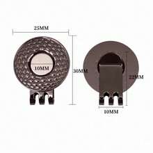 1pc Golf Hat Button Clip, Metal Material, Magnetic Hat Clip, No-Sew Adsorption Decorative Accessory, Suitable For Collar, Cuff, Pant Leg. Hat Fixing Buckle, Multi-Purpose Use, Holiday, Christmas, Birthday Gift, 6 Colors Available - A - View 8
