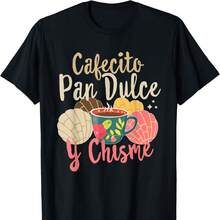 HI1SPAnic MexiC1An Concha Coffee C1Afecito Pan Dulce y ChiS1Me T1S1Hirt - Negro - Ver 1