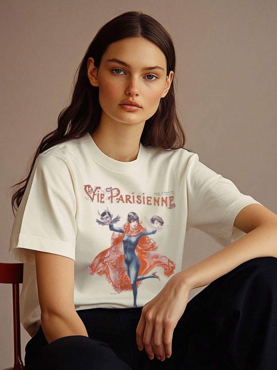Nostalgic Checkered Vacation Mom Shirt Summer T-Shirts Pregnant Mom T-Shirt Comfortable Color Mom T-Shirt Women's Gift T-Shirts Outdoors Round Collar Parties - 白色 - 查看 1