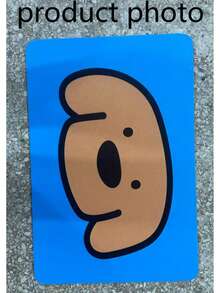 1pc Blue Background Big Head Puppy Bath Mat, Bathroom Rug, Door Mat, Small Rug, Carpet, Floor Mat, Home Decor, Area Rug, Outdoor Mat, Home Decor, Area Carpet, Bedroom Rug, Washable Carpet - Multicolor - View 2