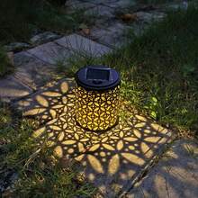 1/2/4 Packs Solar Metal Fence Lights, Waterproof Outdoor Step Deck Patio Decor, Mandala Pattern Garden Yard Ambient Lighting For Garden Post Patio Backyard Decor - 多款式 - 查看 3