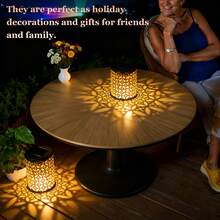 1/2/4 Packs Solar Metal Fence Lights, Waterproof Outdoor Step Deck Patio Decor, Mandala Pattern Garden Yard Ambient Lighting For Garden Post Patio Backyard Decor - 多款式 - 查看 7