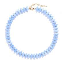 Collar de cuentas acrílicas de colores para mujer, collar personalizado, collar de playa; accesorios de joyería hechos a mano con cuentas para vacaciones - Multicolor - Ver 12