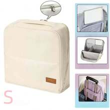 Magnetic Closure Large Opening Vertical Makeup Bag, Large Capacity Cosmetic Storage Bag, Multi-Functional Office Desk Makeup Organizer Storage Bag, Suitable As A Gift, New Year's Choice,Back To School - Multicolor - View 7
