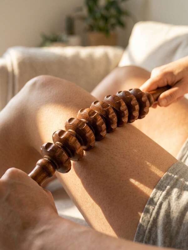 Wooden Massage Roller Tool, Hand-Carved Massage Roller Stick, Suitable For Sculpting, Lymphatic Drainage And Exfoliation, As Well As Massage For Waist, Legs And Abdominal Muscles. Wooden Muscle Roller Stick, Suitable For School, Back To School Season, Office, Travel, Home, Spa, Massage Tools, Massage And Multi-Purpose Use, Home Decor, Home Supplies, Home Essentials, Women's Gifts, Men's Gifts, Mother's Gifts, Father's Gifts, Grandfather's Gifts, Grandmother's Gifts