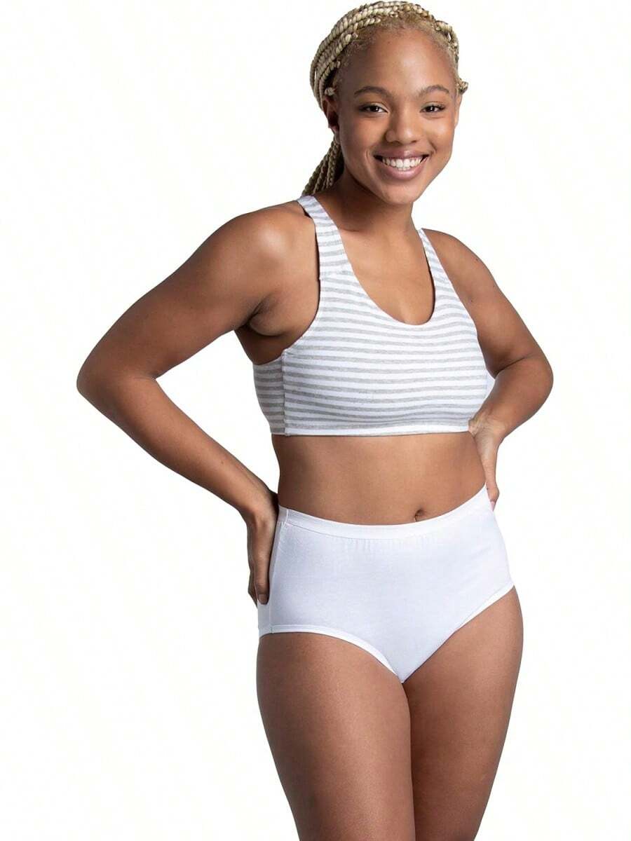 Fruit of the Loom Eversoft - Ropa Interior de algodón sin Etiquetas y Transpirable, Disponible en Tallas Grandes Ropa Interior para Mujer - Multicolor - Ver 1