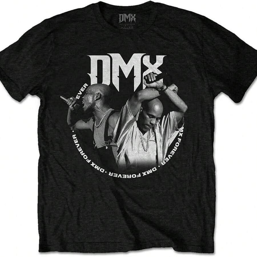 DMX Forever Circle Official Tee T-Shirt Mens Unisex - Black - View 1
