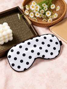 1pc Polka Dot Sleep Eye Mask, Adjustable Strap Eye Mask, Polka Dot Pattern, Sleep Light-Blocking Eye Protection, Breathable And Light-Blocking, Relieve Eye Fatigue, Suitable For Girls' Naps, Applicable For Midday Rest, Office Workers, Students And Indoor/Outdoor Use, Dorm, Travel Essential, Bridal Party Favor - Multiple Styles - View 14