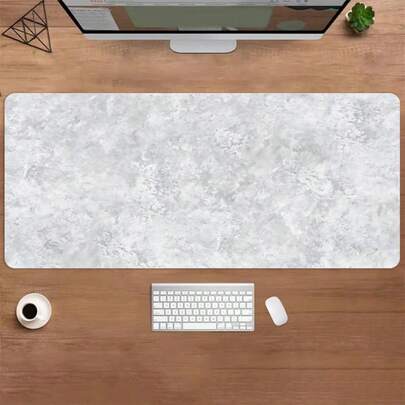 1pc Abstract Gray Mouse Pad, Rubber Anti-Slip Mouse Pad, Extra-Large Keyboard Pad, Suitable For PCs And Laptops, Durable Desk Mat, Ideal For E-Sports Gaming And Office Use.