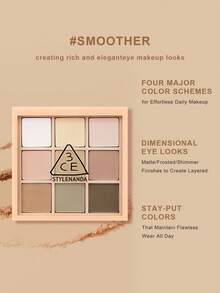 3CE 多色眼影盘 #SMOOTHER - 8克，基础化妆品 - #SMOOTHER - 查看 5