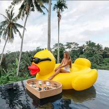 Enten-Schwimmball für den Pool - aufblasbarer Schwimmring | geeignet für schwimmende Enten-Liegestühle und Pool-Schwimmhilfen an Stränden, Seen, Höfen, Gärten, Outdoor-Aktivitäten und Partys - Verschiedenfarbig - Übersicht 5
