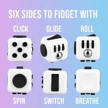 1pc Classic Stress Relief Magic Cube Toy, Portable Pocket Finger Cube, Adult & Teenager Office Desk Relaxation Sensory Toy - Multicolor - View 2