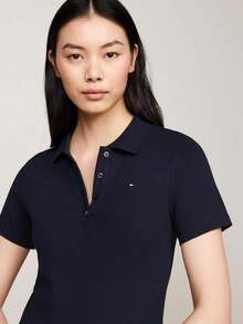 1985 Slim Pique Polo Dress SS Vestido Mujer - Multicolor - Ver 5