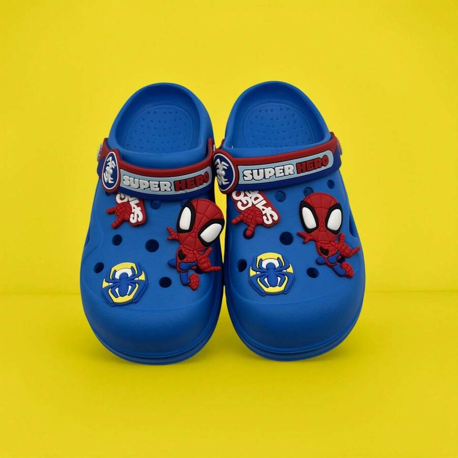 Sandal Bakiak Nyaman dan Bernapas untuk Anak Laki-laki, Sol Lembut, Sepatu Pantai/Taman Multifungsi, Cocok untuk Anak Usia 3-12 Tahun