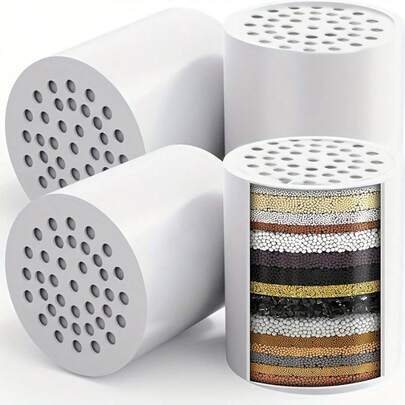 Recambio de Filtro Purificador de Agua con Carbón Activado, Cartucho Filtrante Absorbente de Olores, Elimina Impurezas, Cloro y Sedimentos para Dispensadores y Filtros Domésticos
