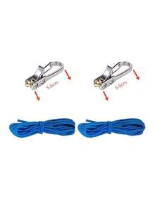 4/2/1pc Rope Tensioner Set With Roller, Includes Heavy-Duty Telescopic Buckle And Matching Rope, Or Convenient Secure Binding Rope Tensioning Tool With Lock, Suitable For Camping, Boating And Outdoor Activities - A - View 8