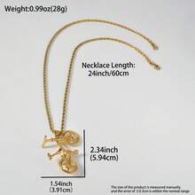 Stainless Steel Personalized Hip-Hop Style 18K Gold-Plated Bicycle Necklace Pendant Suitable For Men Women Daily Wear Street Couple Jewelry - Gold - View 6