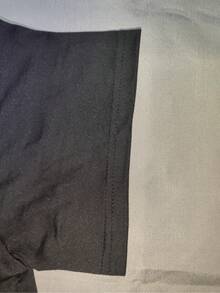 Camiseta de mujer% algodón, ropa de mujer de talla, camiseta de talla, top listo para usar, ropa exterior blanca para mujer, ropa de mujer con estampado en inglés, camiseta - Negro - Ver 7