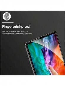 Navigator 2pcs/Pack, Tablet Tempered Glass Screen Protector, Scratch-Resistant & Wear-Resistant, Smooth Touchscreen, Hydrophobic Coating, Full Screen Coverage, Compatible With IPad 7th Gen/Tab S9 FE+/Tab S10+/Tab S9+/Tab S8/Tab S7/ Pro 13-Inch (2024)/ Pro 12.9-Inch(2018/2020/2021)/ 2025 ( A16)/ Air 4/Air 5 (10.9 Inch) And Other Models. - Clear - View 8