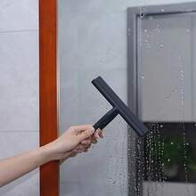 Handheld Silicone Squeegee, 24X21cm, Universal Water Remover For Bathroom Glass And Car Windows, Home Cleaning Window Wiper Tool - White - View 5