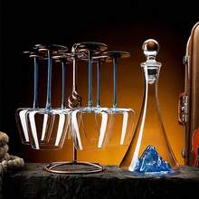 European Style Light Luxury Blue Iceberg Transparent Glass Decanter High-Value Red Wine Filter And Wine Dispenser - View 5