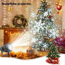 Snowflake Projector Light/Halloween Projector Light - USB Powered Winter Wonderland Lighting, Suitable For Home, Wedding And Party, Presents Falling Snow Effect, Holiday Projection Laser Stage Light/Christmas Decoration - 彩色 - 查看 4