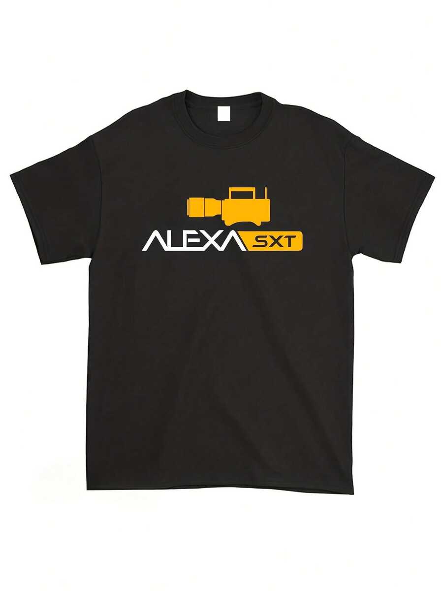 Divertida camiseta con el logo de la cámara ARRI ALEXA SXT, disponible en tallas americanas desde - Negro - Ver 1