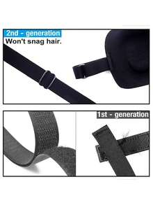 One-Eye Full Coverage Eye Patch For All Seasons, Weak Vision And Strabismus Training Single Eye Occlusion Patch, Solid Color Party ABS Plastic (ABS Resin),Halloween - Black - View 4
