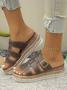 Dark Brown Crocodile Pattern
