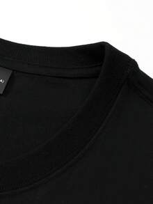 Men T-Shirts - 黑色 - 查看 5