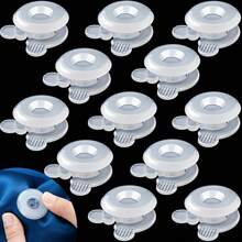 10/20/50pcs Corner Donut Duvet Cover Clips, Plastic Snap Button Clips For Inner Corner Duvet Cover Fixing, Non-Slip Position Holder Duvet Cover Clips, Blanket Clips And Duvet Cover Clips, Curtain Clips - A - View 3