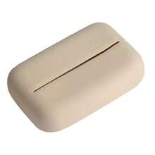 Soporte de papel de cocina de estilo decorativo minimalista de lujo, caja de almacenamiento de papel de cocina universal de escritorio & montada en la pared altamente atractiva y práctica, caja de papel de cocina de estilo simple de unicolor, organizador de papel de cocina, soporte de servilletas, material de platino de silicona, duradero sin colapsar, material suave, fácil de limpiar, a prueba de polvo, gran capacidad, toallitas húmedas - Ver 12