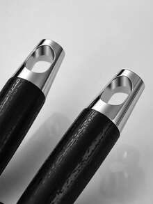 1件鋅合金壓蒜器，附電木手柄，防滑耐用廚房工具，手動壓蒜器，蒜泥器 - 銀色 - 查看 11